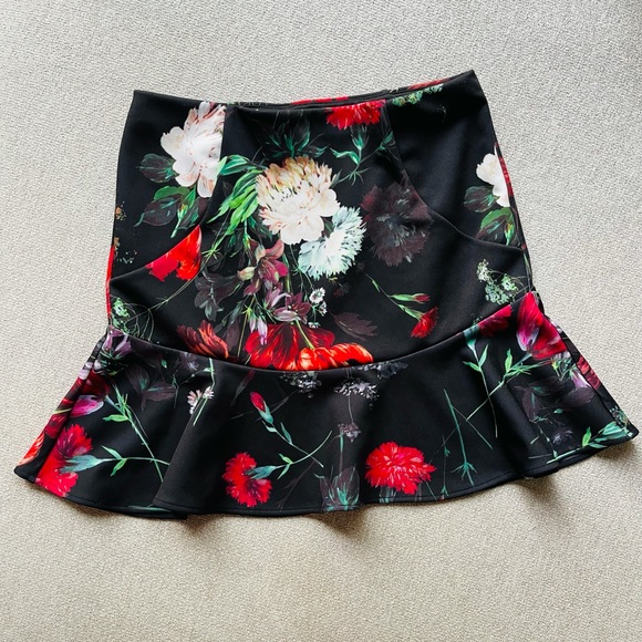EXPRESS floral Skirt - Picture 1 of 11